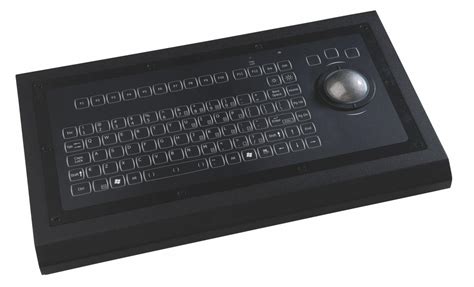 Backlit Compact Keyboard With Trackball Desktop Nsi