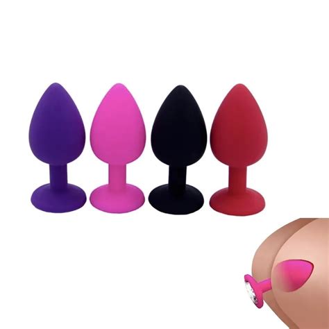 3 حجم مختلف المكونات الشرج سيليكون بعقب ألعاب جنسية جهاز تدليك للبروستاتا للرجال النساء الشرج