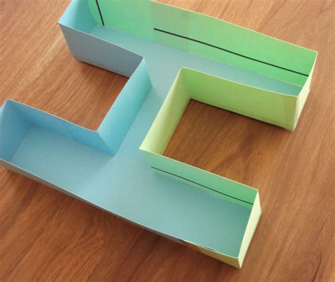 How To Make A 3d Letter Of Paper