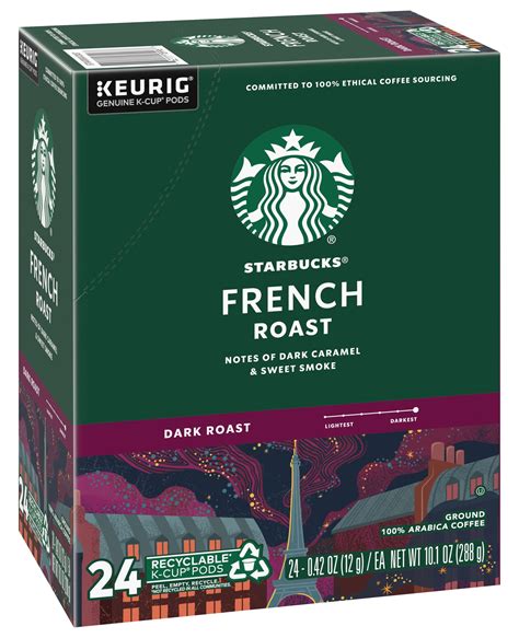 Buy Starbucks Coffee K Cup Pods French Roast Dark Roast Coffee Notes Of Dark Caramel Sweet