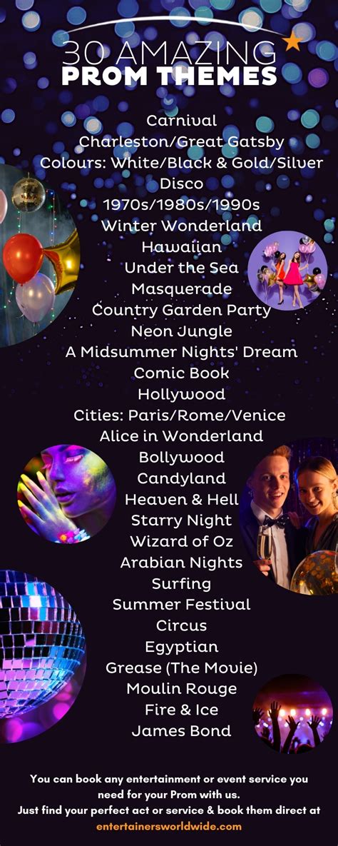 10 Perfect Prom Entertainment Ideas And 30 Prom Themes Video Blog