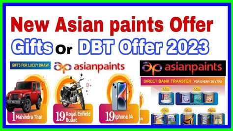 Asian Paints New Offer New Offer Asianpaints Ts And Dbt Offer 2023