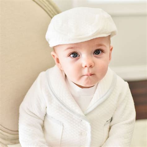 Baby Boy Hats White Cotton Newsboy Cap Baby Boy Newsboy Etsy