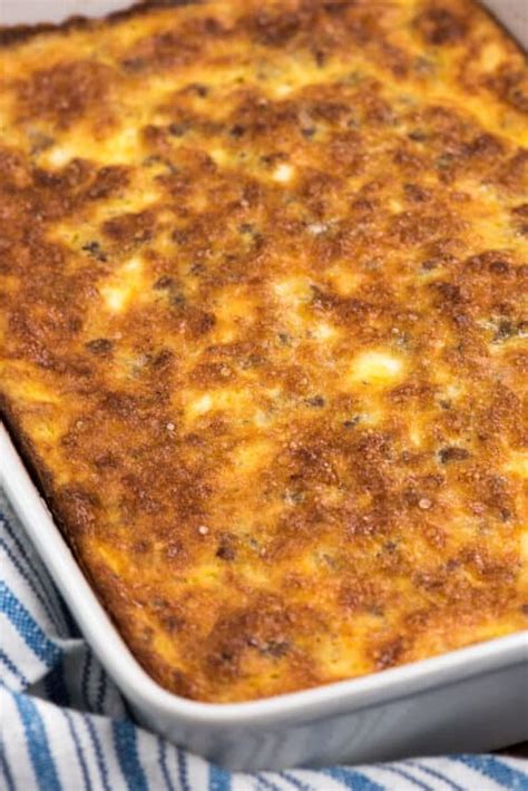 Cheesy Egg Breakfast Sausage Casserole Crazy For Crust