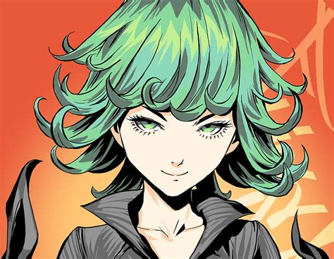 1366x768px 720p free download anime one punch man face girl green eyes green hair