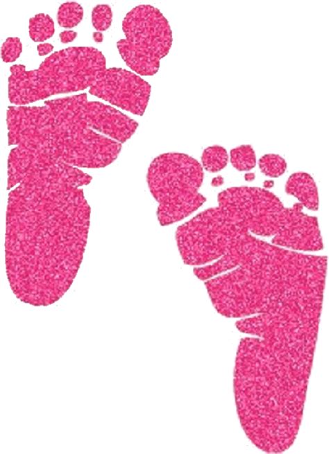 Pink Baby Footprints Clipart Ar