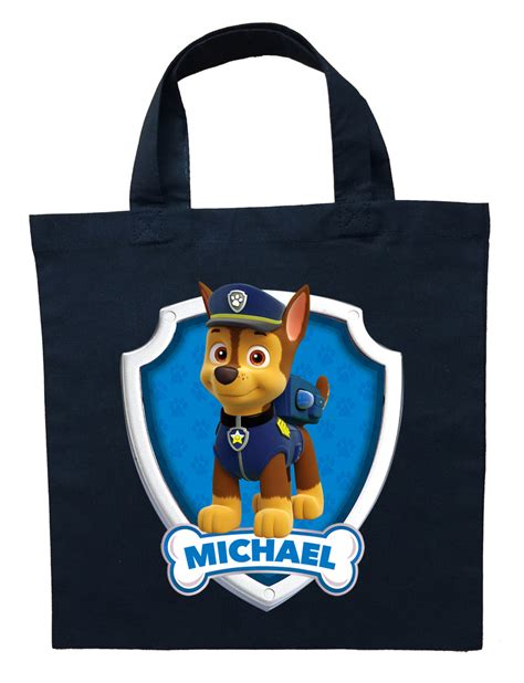 Paw Patrol Chase Trick Or Treat Bag Personalized Paw Patrol Chase Ha