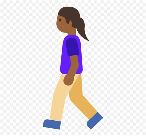 Woman Walking Emoji Clipart Free Download Transparent Png Girl Walking Away Clipart Png
