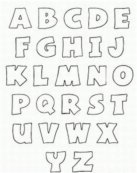 Free Printable Alphabet Stencils Printable Bubble Letters