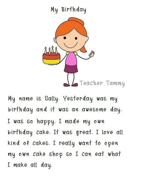 My Birthday Learn English English Poems For Kids Reading