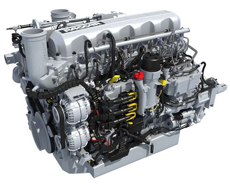 Powertrain Truck Diesel Engine 3d Model Cgtrader