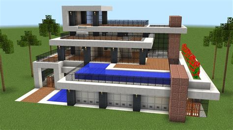 Minecraft How To Build A Modern Mega Mansion YouTube