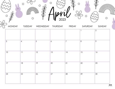 April Month Calendar April Calendar Printable Free Calender Free