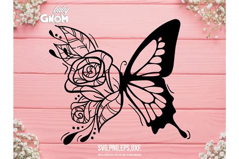 Floral Butterfly SVG, Flowers and Butterfly svg, Butterfly s (827844