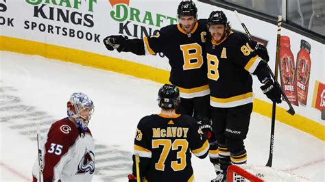 Pastrnak Scores Twice Bruins Power Past West Leading Avalanche