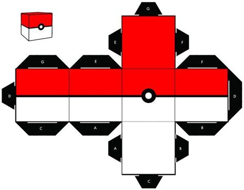 Pokeball Cubee By Sixtimesnine On Deviantart Papercraft Pokemon