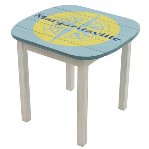 Margaritaville Fins To The Left Wood Outdoor Side Table 630285 1 The