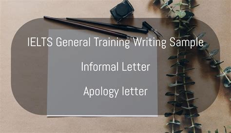 Ielts Writing Informal Letter Sample Apology Letter For Not Attending