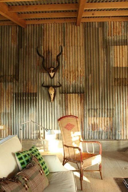 Recycled Corrugated Iron Wall Rustic House Tin Walls Design