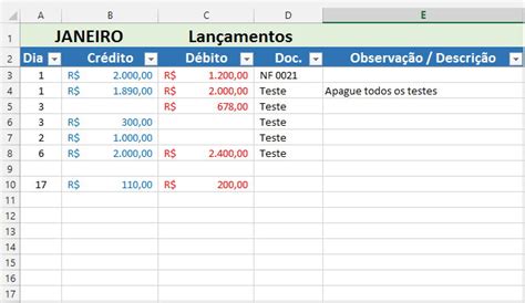 Como Fazer Uma Planilha De Fluxo De Caixa Tudo Excel