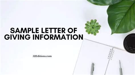 Sample Letter Of Giving Information Get Free Letter Templates Print