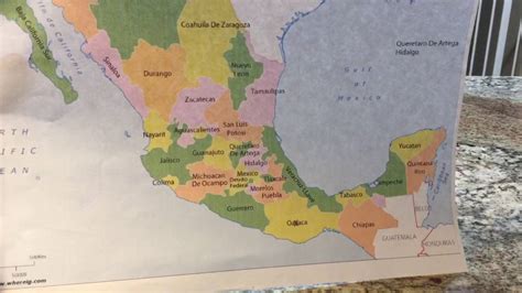 Señales De Advertencia Sobre Imagenes De Mapa De Mexico Con Division