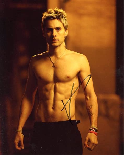 Jared Leto Shirtless In Person Signed Photo Etsy