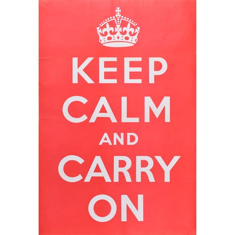 Keep Calm And Carry On Original Poster Poa Manning Fine Art