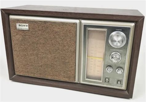 SONY TABLETOP RADIO Model ICF W Vintage High Fidelity Sound AM FM WORKS GOOD PicClick