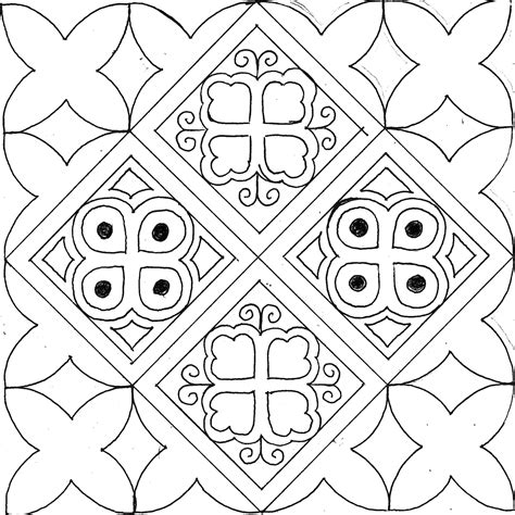 Gambar Sketsa Motif Batik Bunga Mudah Batik Indonesia - vrogue.co