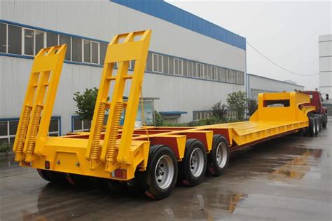 China 3 Line 6 Axles 120tons And 150tons Lowbed Lowboy Low Loader