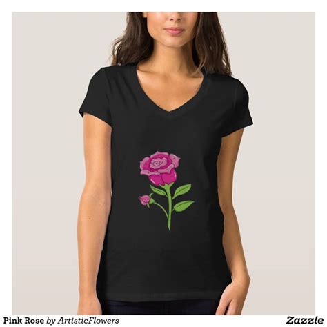 Pink Rose T Shirt Rose T Shirt Tshirt Designs Shirt
