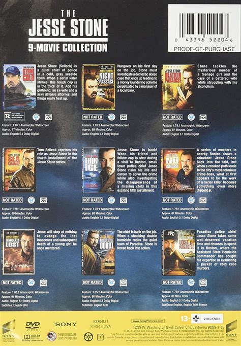 The Jesse Stone 9 Movie Collection Dvd