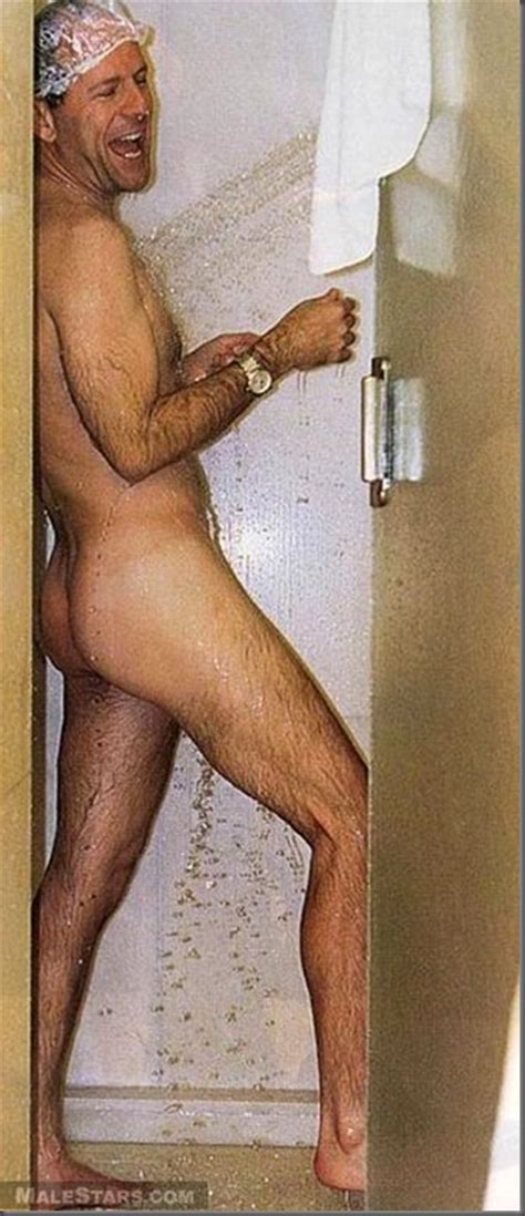 Bruce Willis Nude In The Shower Vintage Male Celebs