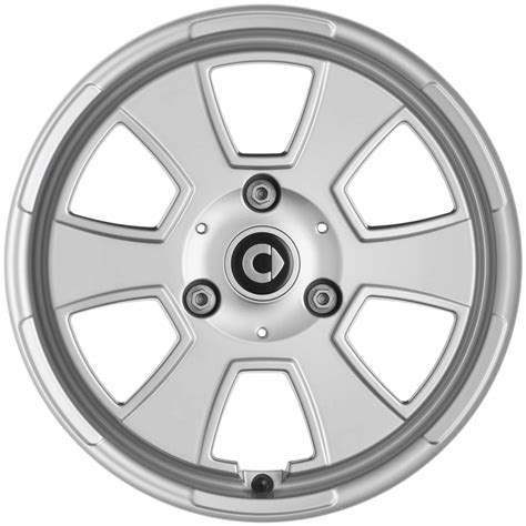 15 Smart 6 Spoke Wheels In Titanium Silver Alloy Wheels Direct 1333278
