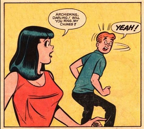 An Old Comic Book Page With A Man Talking To A Woman And The Caption Yeah