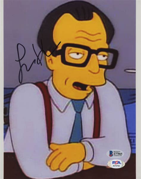 Larry King Signed The Simpsons 8x10 Photo Beckett Coa Pristine Auction
