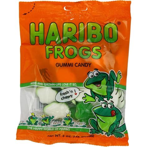 Haribo Frogs Gummi Candy 5 Oz Pack Of 12