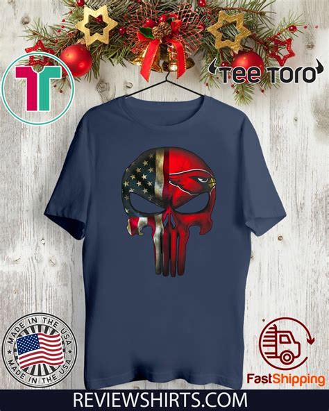 Punisher Skull Arizona Cardinals American Flag Classic T Shirt