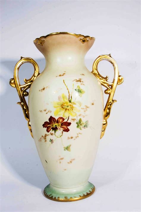Antique French Porcelain Decorative Vase Piece With Handle At 1stdibs