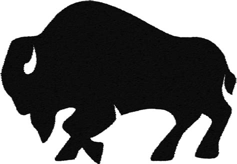 Black Stamp Buffalo Clipart Full Size Clipart 5323315 Pinclipart