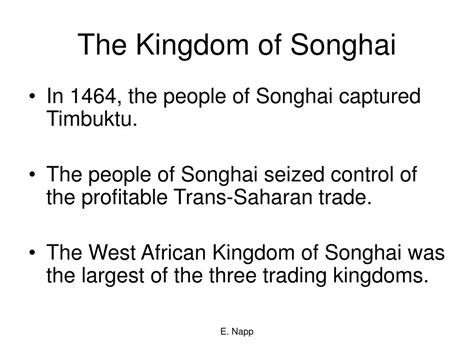 Ppt The West African Kingdom Of Songhai Powerpoint Presentation Free