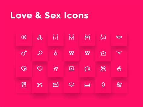 Love And Sex Icons Set By Rengised On Dribbble
