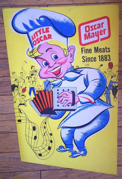 Fabulous Vintage 1950s Original Oscar Mayer Advertising Poster Etsy