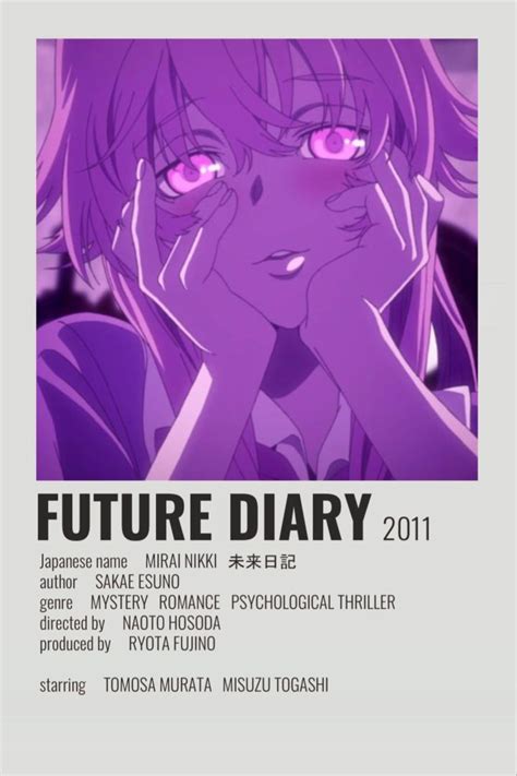 Future Diary Anime Films Anime Shows Anime Printables