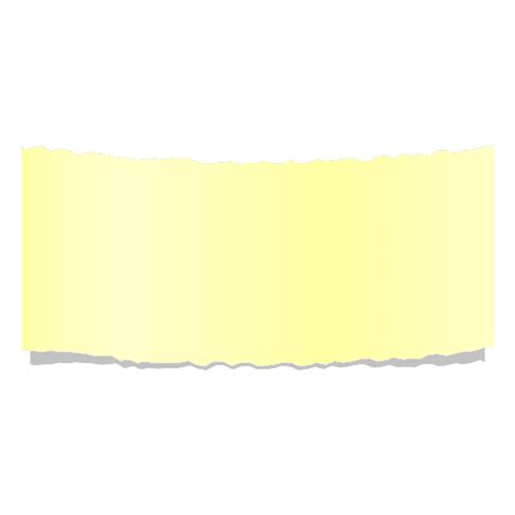Realistic Yellow Ripped Paper Banner Png And Svg Design For T Shirts