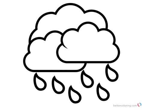 Teacher applestheteacher gives websites as we provide coloringpages. Raindrop Coloring Pages Rain with Clouds - Free Printable ...