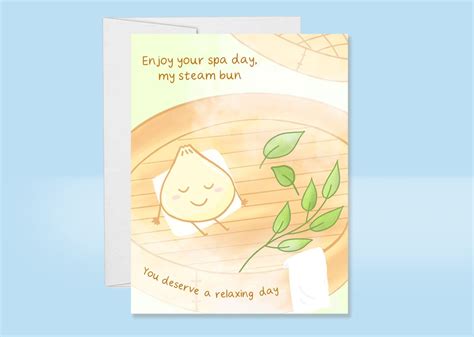 Spa Day Birthday Card Relaxation Card Special Spa T Card Etsy