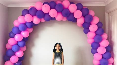 How To Make Balloon Arch Without Stand Spiral Balloon Youtube