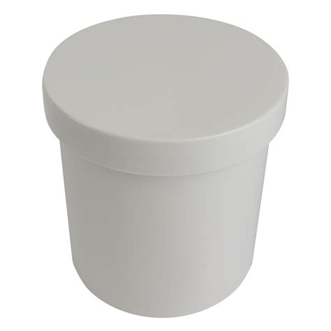 White Plastic Ointment Jars 8 Oz Rx Systems